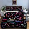 Fashion Make Up Print Bedding Set Duvet Cover 1 Duvet Cover 1/2 Pillowcases Adult and Children Bedding Set Luxury Girls Gifts