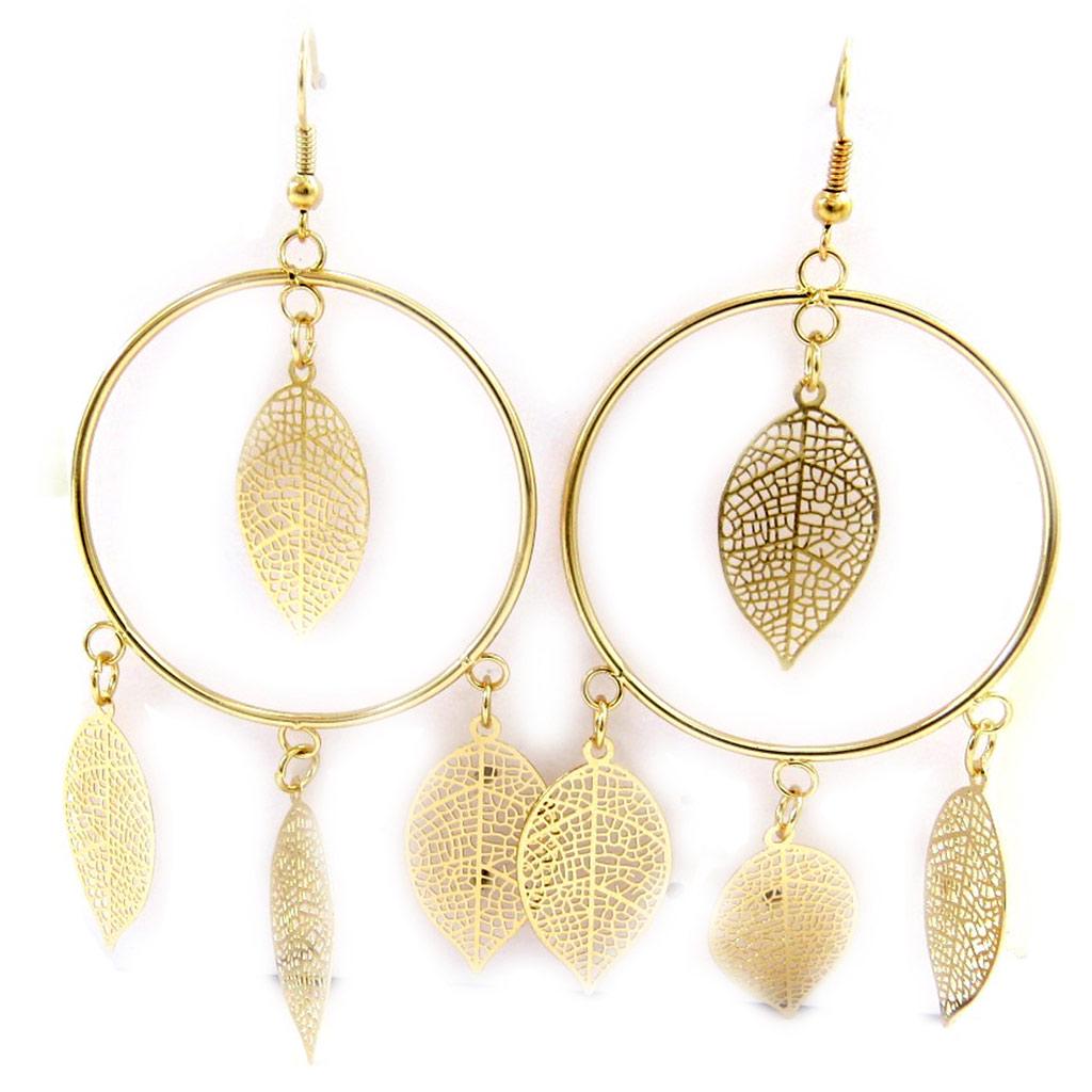 Les Trésors De Lily [L5612] - Золотые серьги «Кармен»