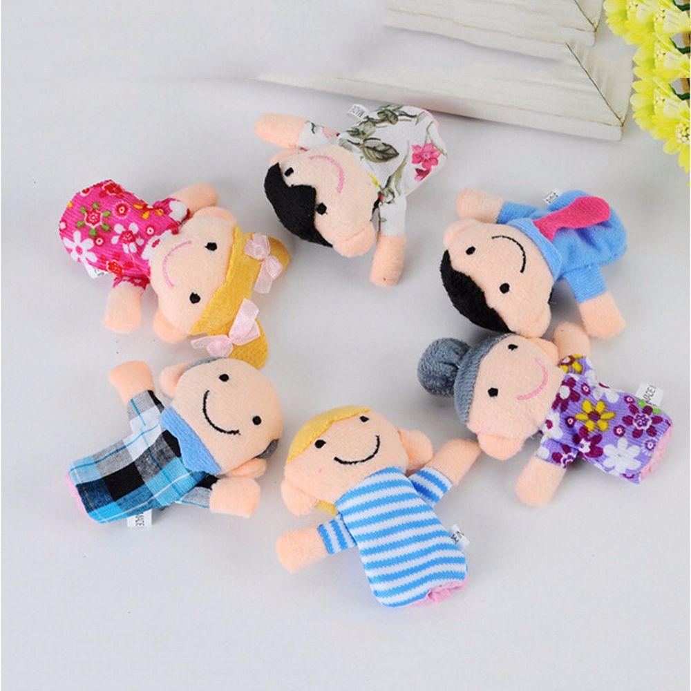 Doll Cloth Doll Toys Kids Gifts Plush Toys Hand Puppet Family Finger Puppets Set Finger Doll