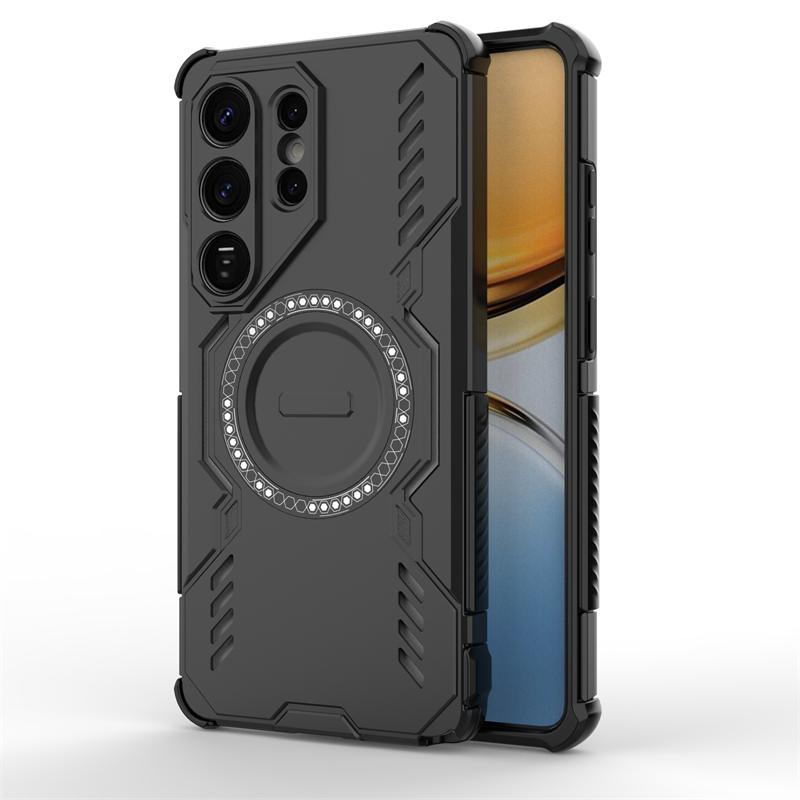 Чехол для Samsung Galaxy S26 Ultra Samsung S26 Plus Броня ПК Магнитная адсорбция Беспроводная зарядка Чехол для Samsung S26 Ultra