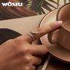 WOSTU Real 925 Sterling Silver Vintage Snake Open Ring For Women Green Zircon Animal Stackable Party Rings Birthday Jewelry Gift
