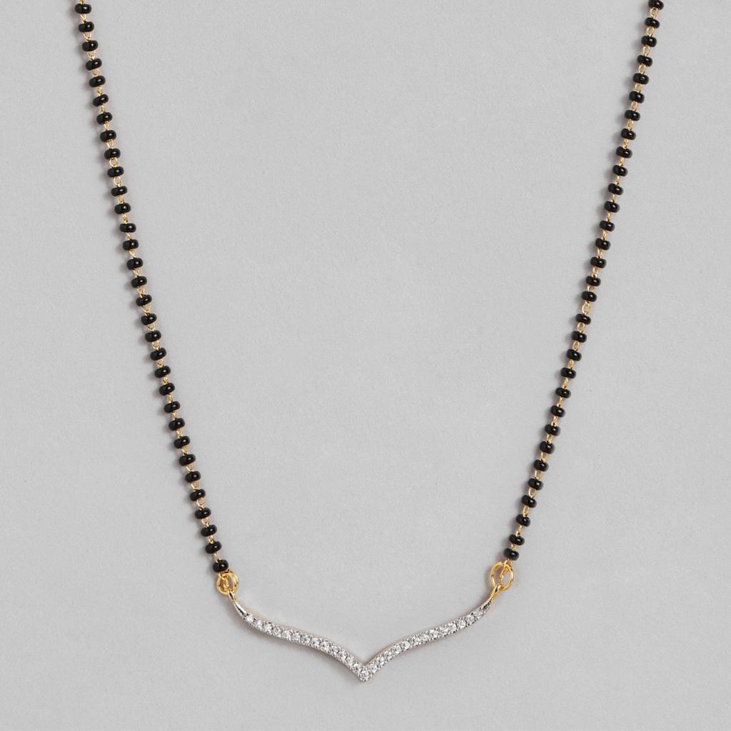 Abdesigns Diamond Mangalsutra, Gold Plated Indian Mangalsutra, Bollywood Actress Mangalsutra, American Diamond Mangalsutra