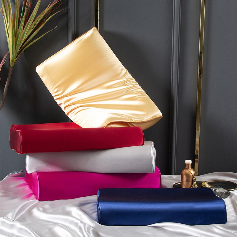 6A Grade Natural Mulberry Silk Latex Pillowcase Superior Quality Protect Hair Pillow Case Solid Color Bedding Pillowcover