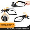 UTV Side Mirrors RZR Adjustable Side Mirrors with 1.5”-2” Roll Bar for Polars RZR 1000 Can Am Maverick Yamaha YXZ Rhino Pioneer