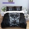 Animal reflection  Pattern Bedding Quilt Set Quilt Cover Pillowcase Home Decoration  Gift (1 * duvet cover + 2 * pillowcase, without core)