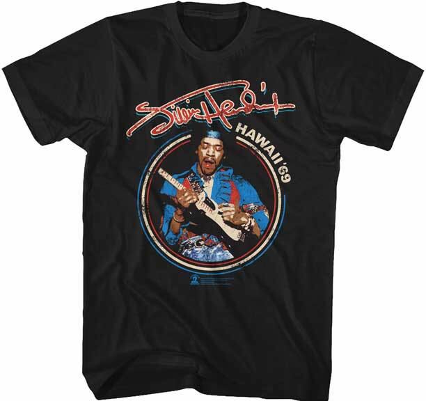 Jimi Hendrix Men New T-Shirt Official 1969 UK Tour Guitar Black Cotton SM5XL Unisex T-Shirt