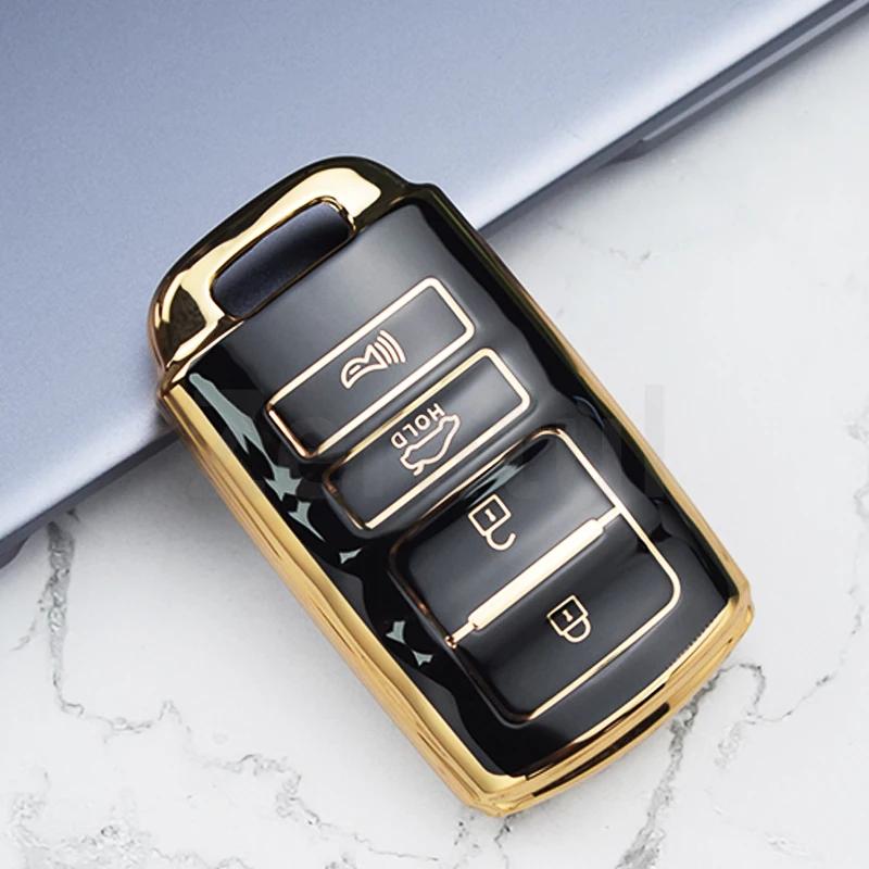 Чехол-брелок из ТПУ с 4 кнопками для автоключей Kia Cadenza K9 K7 K-04 Sorento K900 и нового K7, Держатель-защита