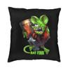 Rat Fink Rat Fink Анимация Аниме Мультфильм Квадратная Наволочка для Подушки Домашний Декор 3D Двусторонняя Печать Чехол на Подушку для Дивана