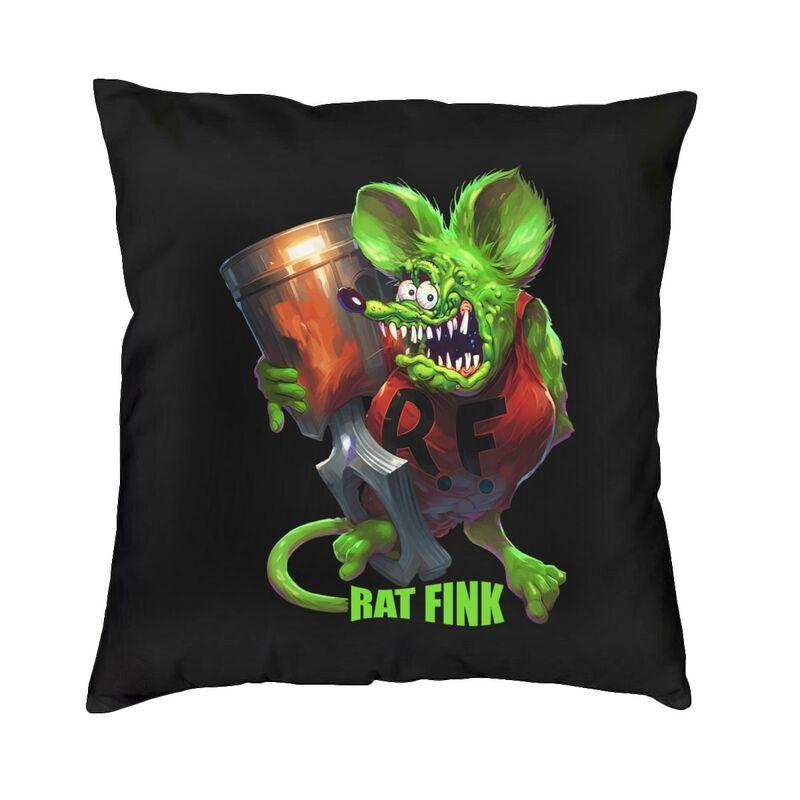 Rat Fink Rat Fink Анимация Аниме Мультфильм Квадратная Наволочка для Подушки Домашний Декор 3D Двусторонняя Печать Чехол на Подушку для Дивана