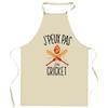 Tablier de cuisine - cricket J'peux pas - Impression bretonne - Coton résistant - Imprimé en France