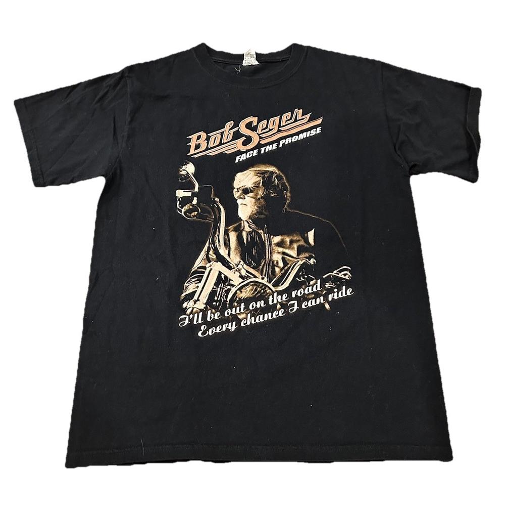 Bob Seger Shirt Mens Medium Face The Promise 2006 2007 Tour Tee Black Anvil Unisex T-Shirt