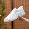 2024 летняя новая корейская версия ins дышащие маленькие белые туфли полые повседневные туфли на толстой подошве универсальные туфли-кеды 2065