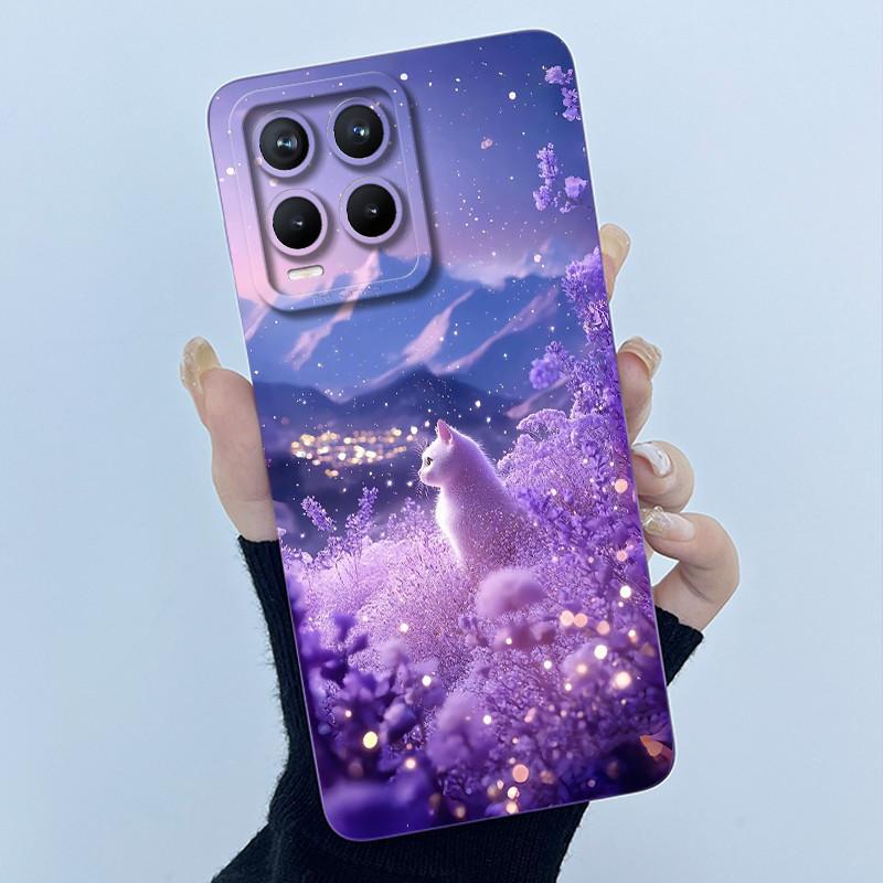 For Realme 8 Pro / Realme 8 4G 5G Phone Case Simplicity Flower Liquid Silicone Cover Realme8 8Pro RMX3085 RMX3081 RMX3241 Fundas