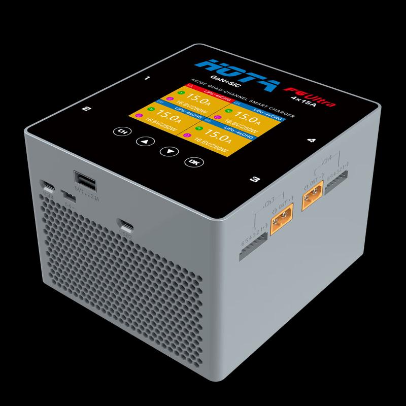 HOTAF6 Ultra AC/DC 1000W 4-Channel GaN Smart Balance Charger