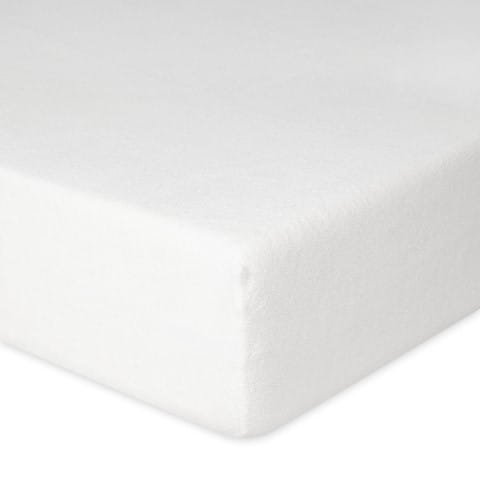 Prześcieradło frotte z gumką 130/140x190/200 premium białe