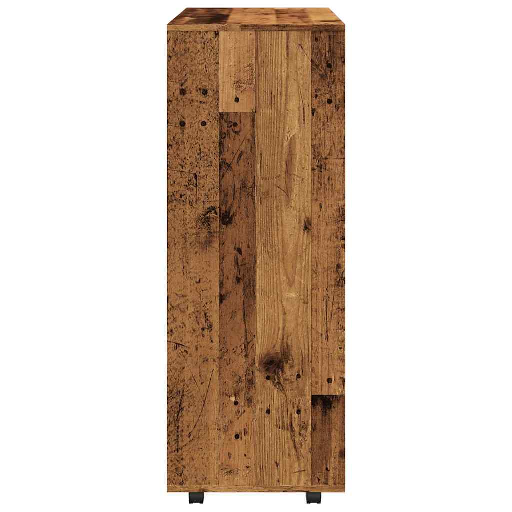 Clothes Rack with Rustic Wood Look 31.5 x 15.7 x 43.3 in (80 x 40 x 110 cm) Engineered Wood