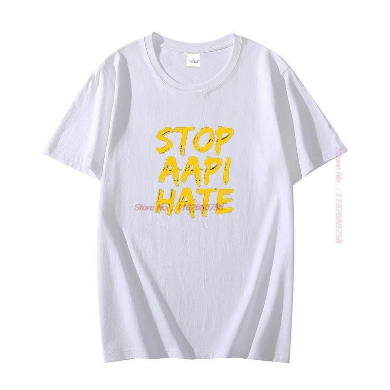 Anti Asian Racism Aapi Support Stop Asian Hate Summer Harajuku Graphic T Shirts Cotton Short Sleeve Tshirts Unisexs Clothes