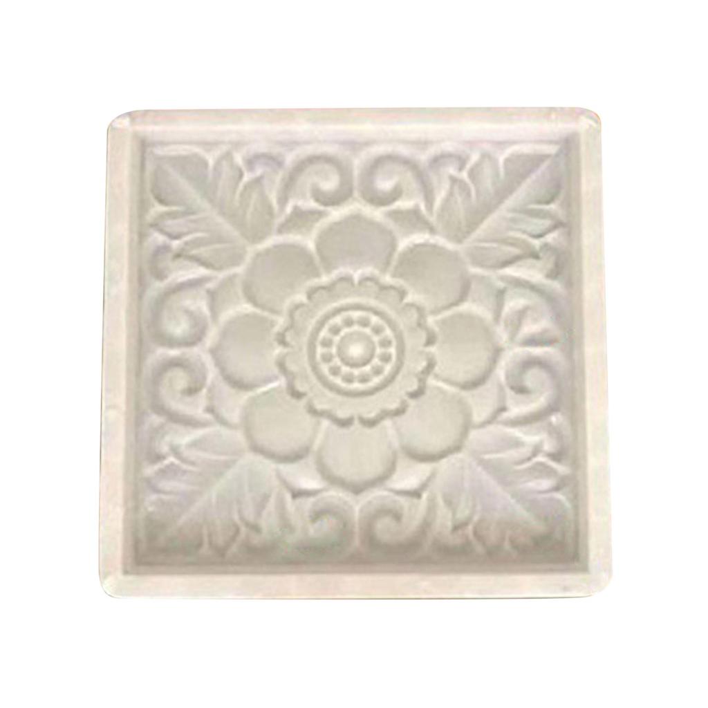 Paving Cement Brick Maker Tool Square Path Walkway Floor Tile Mould for Pavement Outdoor Backyard Patio Patio Stepping Stones