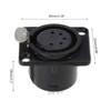 5 Pin Professional Speaker Plugs Female Base XLR Female Plugs Panel Mounted Connector 5-core Gold-plated XLR Connector
