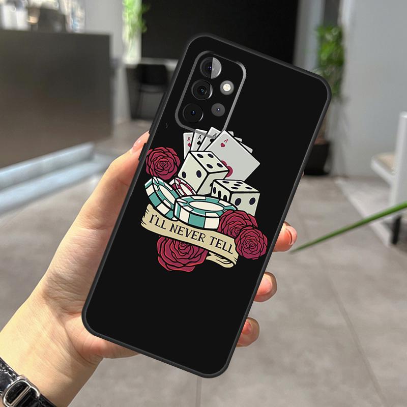 Кейс для игральных карт Покер для Samsung Galaxy A22 A32 A52 A15 A16 A05 A26 A36 A56 A53 A33 A13 A34 A54 A14 A35 A55