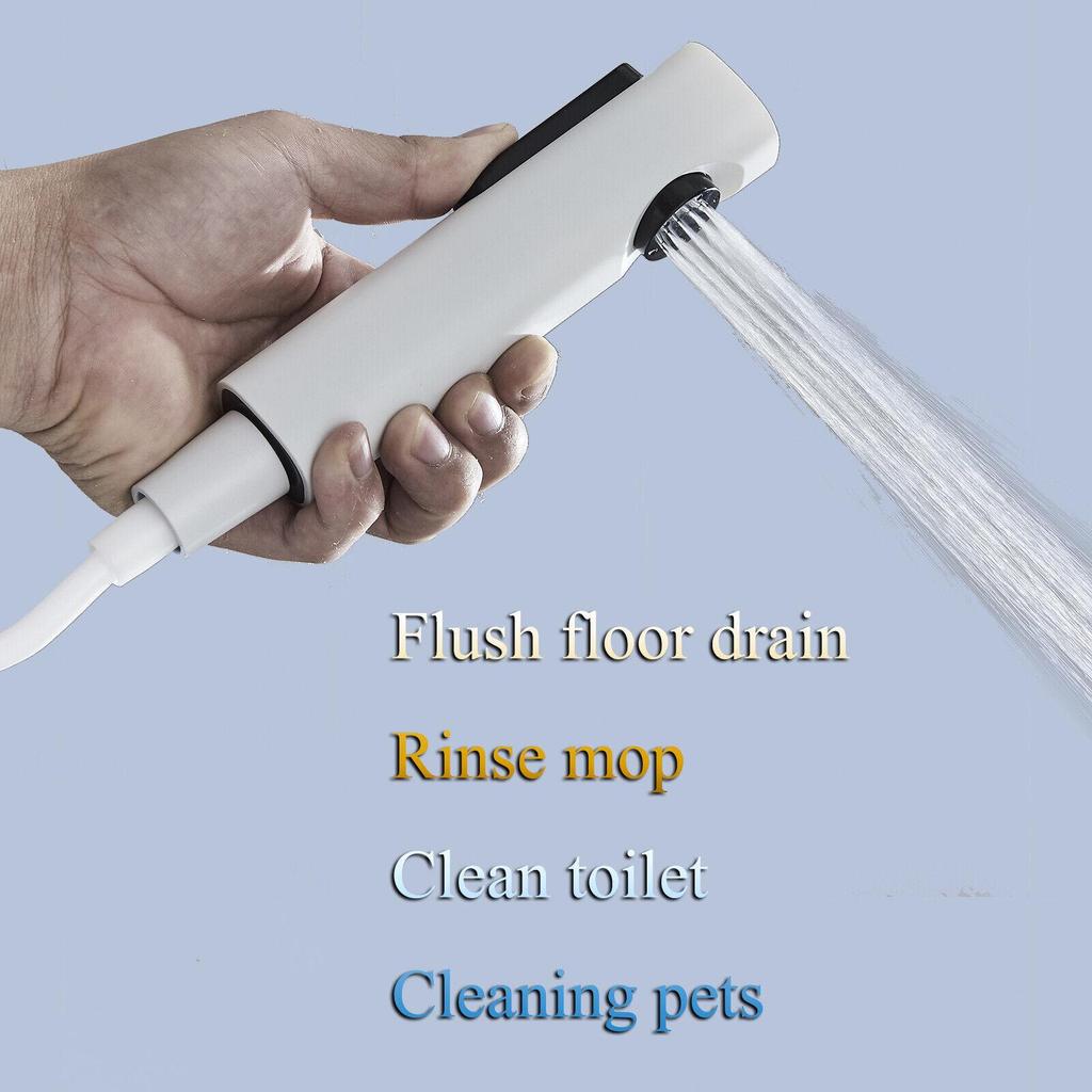 Shower Faucet Set Digital Display 4 Function Piano Key Rainfall Shower Combo Set