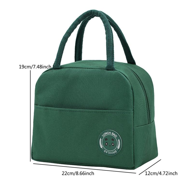 Унисекс Портативная сумка из ткани Оксфорд с медведем Бенто, повседневная сумка для пикника на открытом воздухе