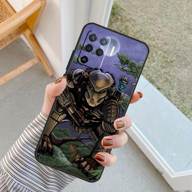 Чехол 'Инопланетное Хищник' для Oppo A60 A80 A40 A17 A57 A77 A74 A54 A94 A78 A98 A18 A38 A58 A96 A76 A16 A15 A5 Pro