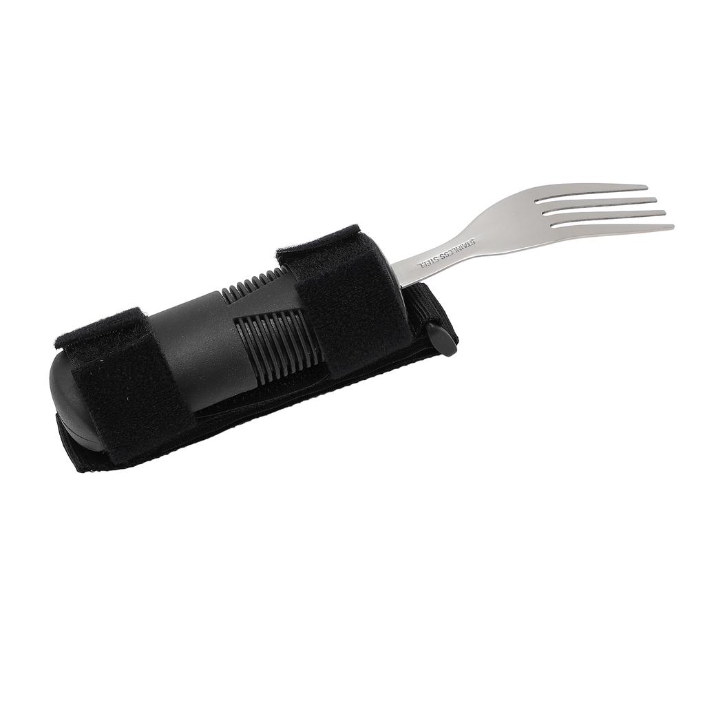 Адаптивный столовый прибор с регулируемой ручкой-ремешком, адаптивная вилка для еды из нержавеющей стали