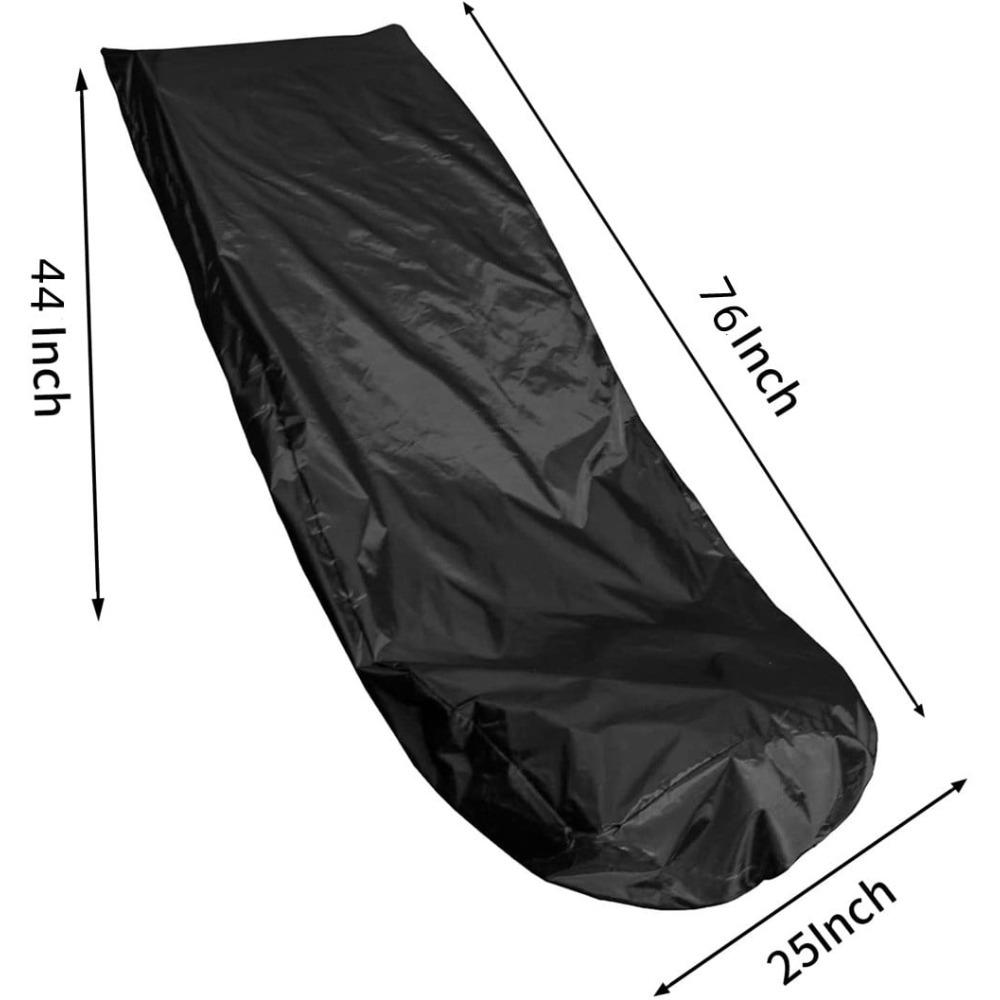 Outdoor lawn mower cover, waterproof and durable push mower cover made of 210D polyester Oxford cloth, size 76 x 20 x 44 inches (1 piece)