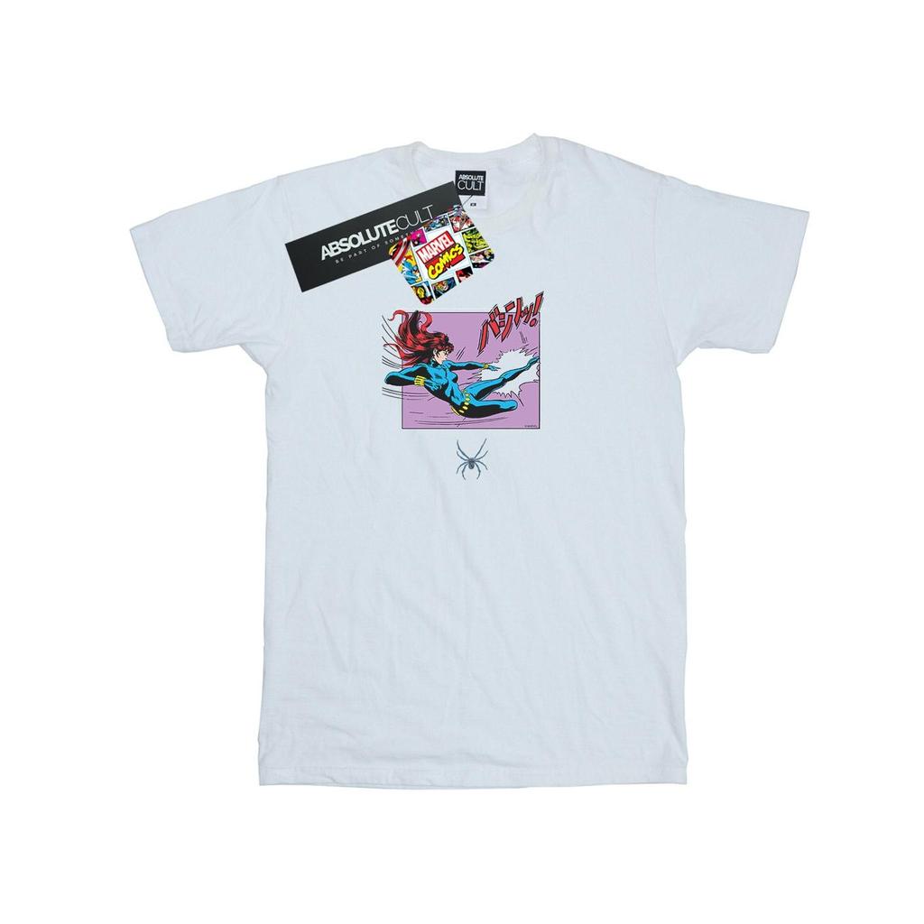 Marvel Comics Mens Black Widow Kick Frame T-Shirt