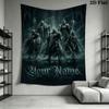 Name Custom Epic knight Wall Tapestry Aesthetic Wall Hanging Printed Fabric Blanket Decorative Tapestries for Bedroom Living Room Home Decor