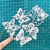 2sets Butterflies Metal Cutting Dies Scrapbooking Stencil DIY Paper Card Decorative Embossing Die Cut Craft