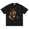 Графическая футболка Travis Scott Оверсайз Хип-Хоп Рэпер Хлопковая Футболка Уличная Мода Унисекс Женский Повседневный Винтаж Y2K Топ Атмосфера Astroworld