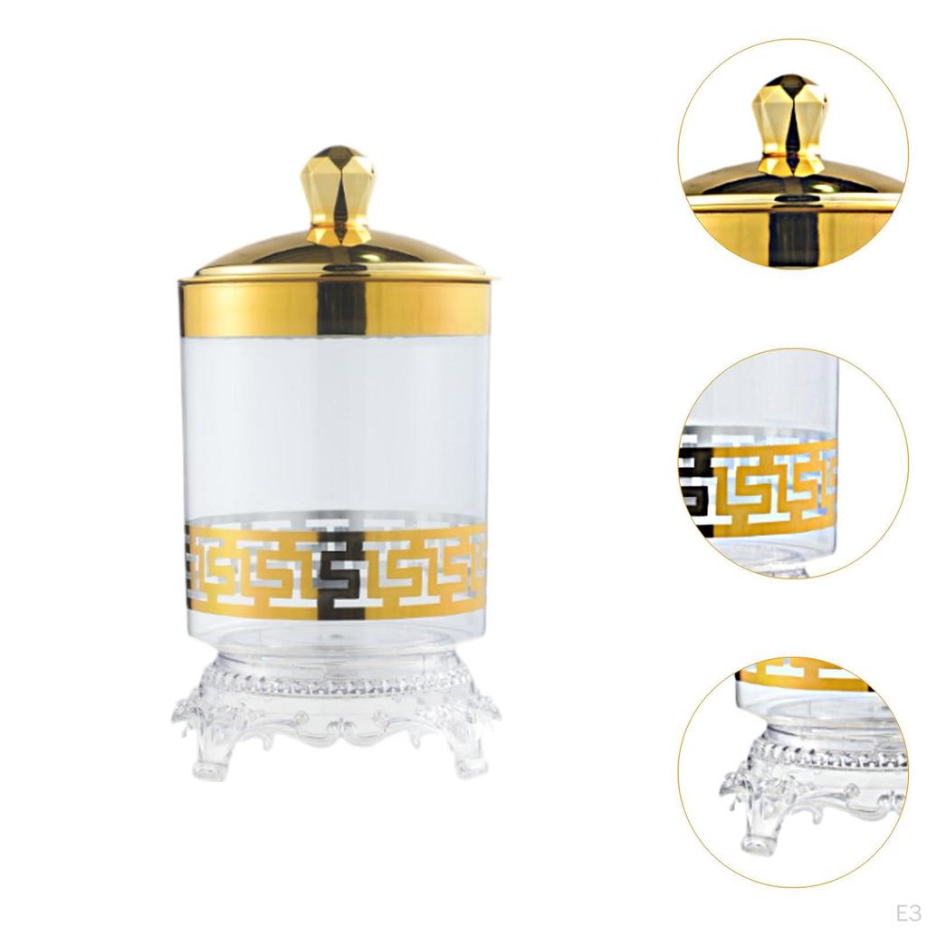 Банка для конфет с крышкой, контейнер для шведского стола, бутылка для сухих продуктов, кухонное хранение, сервировка стола для вечеринок