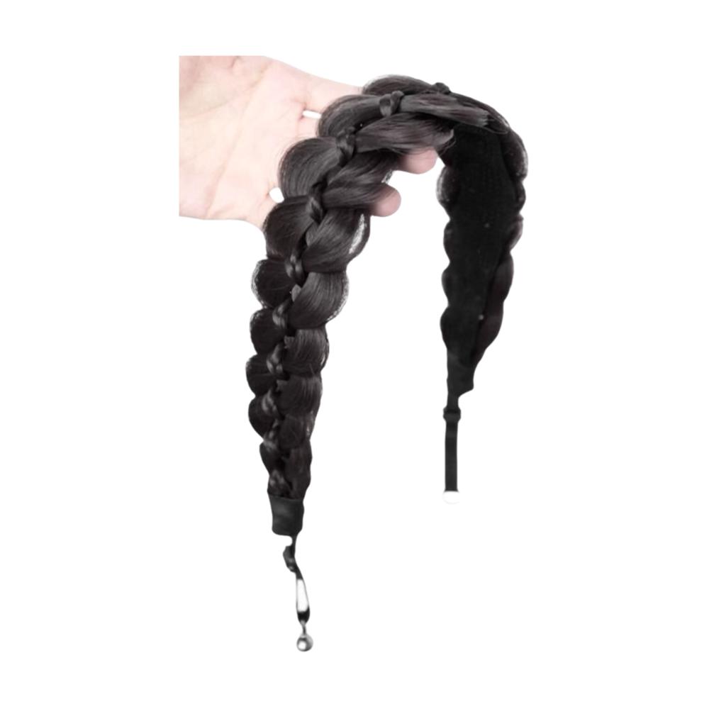 Магнитная плетеная повязка на голову парик головной убор ретро обруч для головы косички рыбий хвост резинки для волос вечеринка