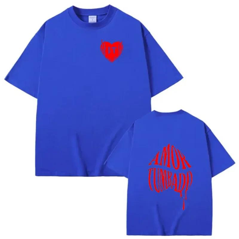 Natanael Cano Corridos Tumbados T-shirts Fashion Amor Tumbado Cotton T-Shirt WoCool Casual Harajuku Tee Tops Camiseta