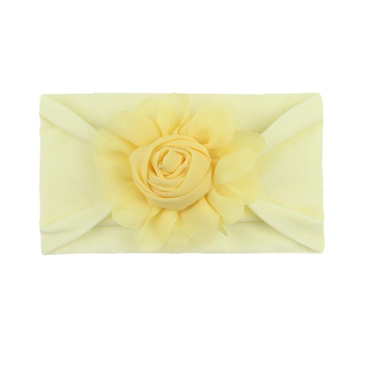 New Children's Hair Band Rose Bract Nylon Soft Elastic Combination Baby Hair Band Baby Hair Accessories