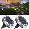 btfarm 16 Pack Solar Lights Outdoor Waterproof, 8 LED Solar Ground Lights