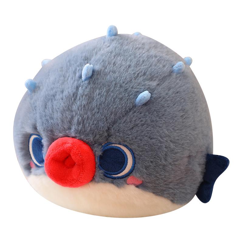 Забавная плюшевая игрушка в виде рыбы-собаки Globefish Plushies Интересная морская игрушка-шар, мягкая игрушка-подушка для детей, подарок на день рождения