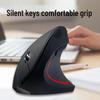 Беспроводная Bluetooth-мышь, перезаряжаемая, бесшумная, вертикальная, для ноутбука
