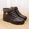 Winter Women's Cotton Shoes Fleece Thickened Warm Shoes Flat Non-slip Cotton Boots