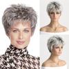 Синтетические светлые парики с челкой Натуральный парик для женщин Короткие парики боб Женский косплей Костюм на Хэллоуин Женский парик