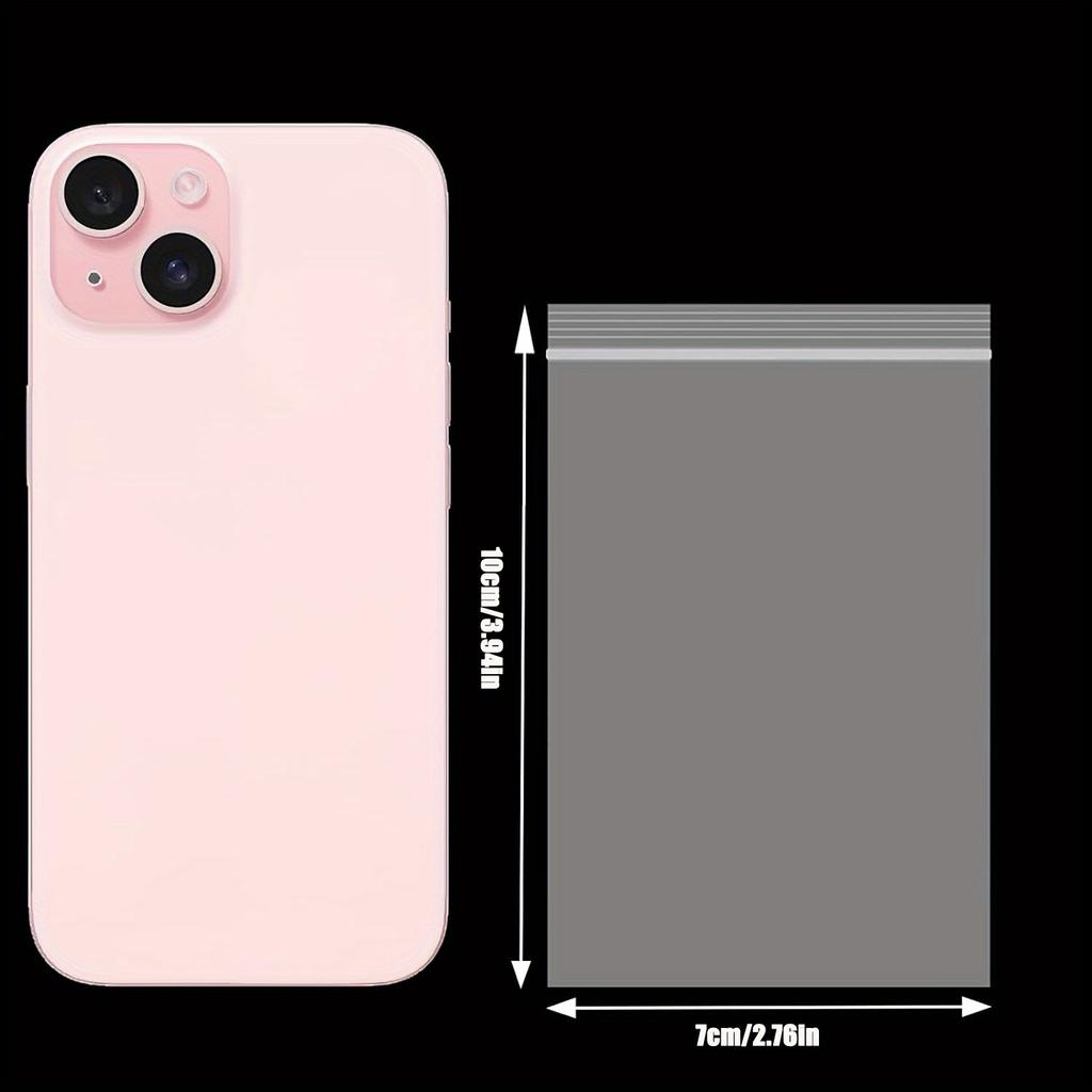 500 Plastic Bags, 6 Mil Jewelry Bags, Clear Small Zipper Bags, Re-sealable, for Small Business, Storage, Candy Bags