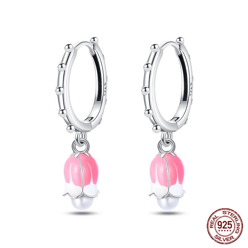 Серьги из сверкающего циркония, 100% стерлингового серебра 925 пробы, красочные серьги в виде цветка, бабочки, пчелы для женщин, элегантные свадебные украшения, подарок