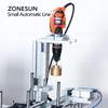 ZONESUN ZS-MPXG1 Small Automatic Filling Capping Machine Bottle Cap Tightening Milk Cosmetics Liquid Filler Food Beverage