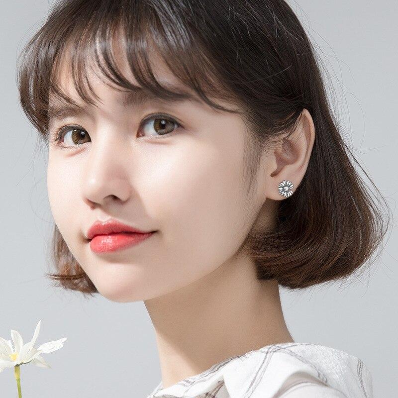 Fashion Vintage Daisy Flower Stud Earring for Women Wedding Jewelry Pendientes Mujer EH678