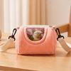 Portable Hamster Carrier Backpack Cylinder Small Pet Satchel for Pet Owners Daily Walk Travel Usage