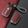 For Skoda Kodiaq Superb A7 High-Quanlity Leather Car Remote Key Case Cover Shell Auto Keychain Accessories agk633
