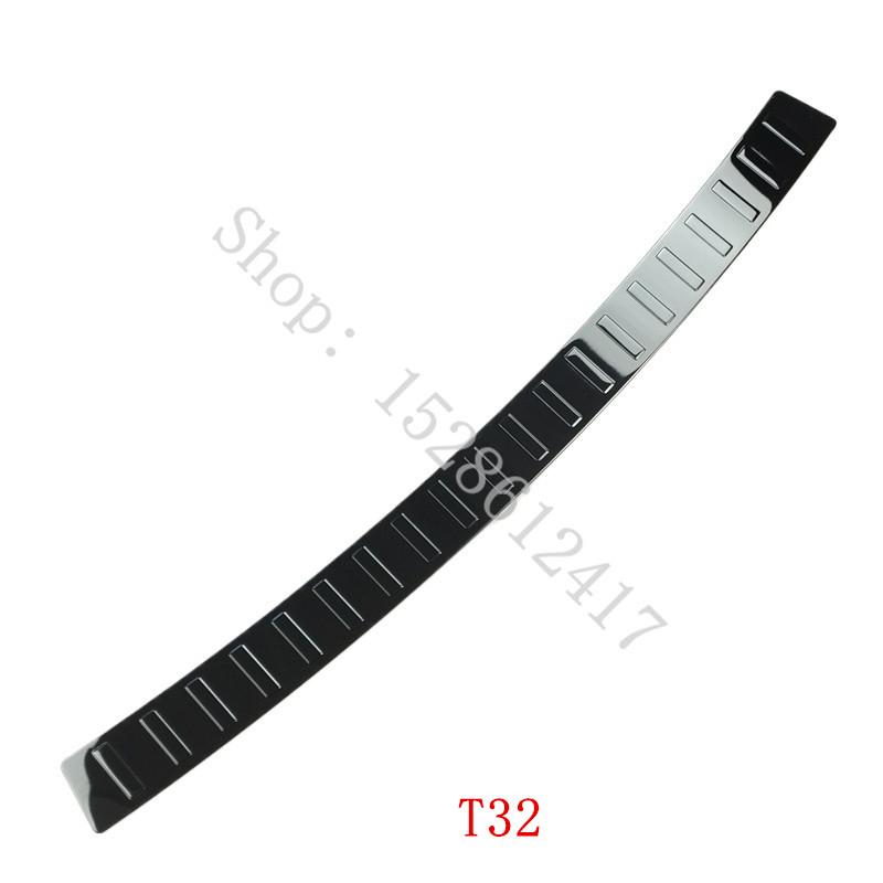 For Nissan X-Trail X Trail Rogue T32 2014 2015~ Car Accessories stainless Rear Bumper Protector Sill Trunk Tread Plate Trim