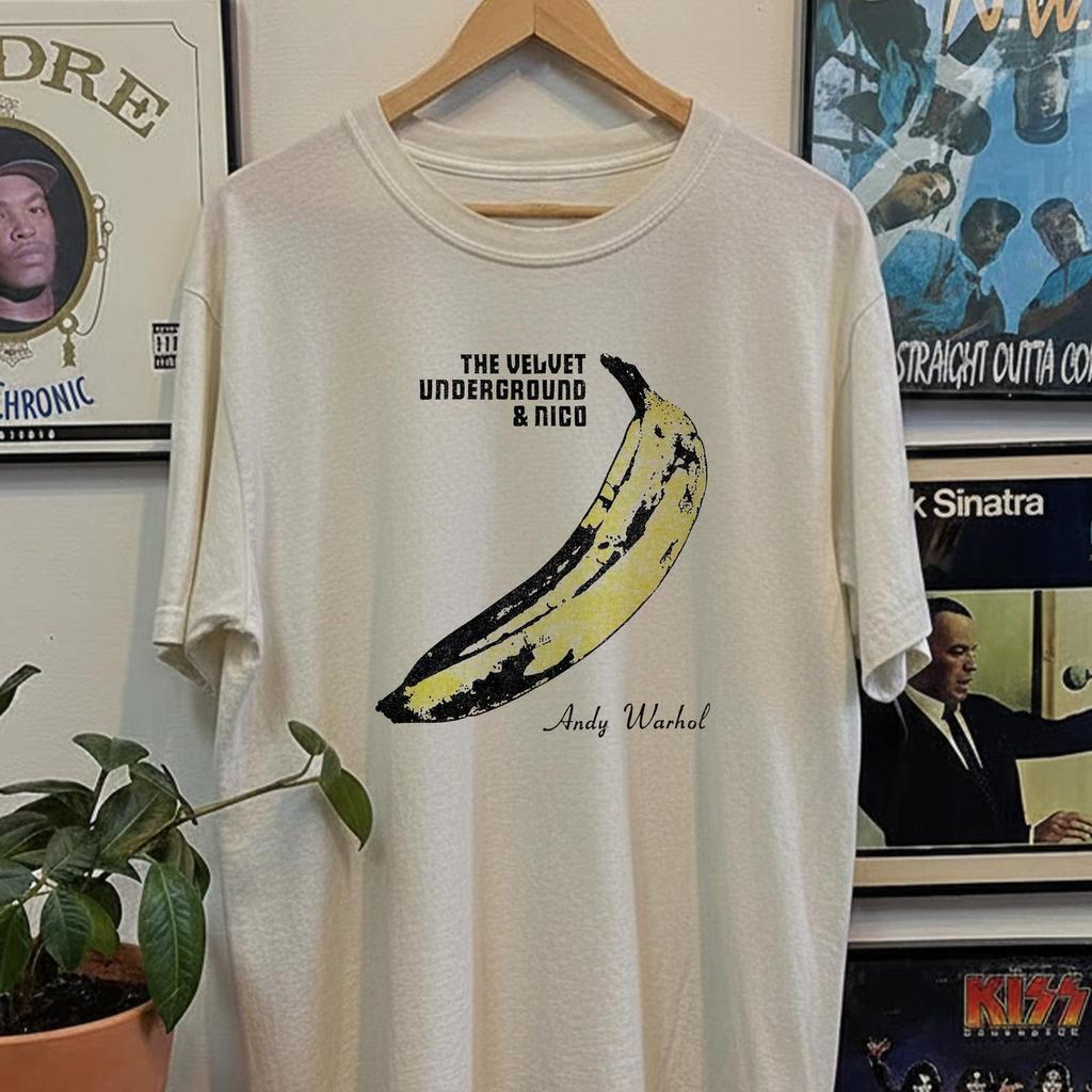 2000-е The Velvet Underground & Nico Поношенная футболка Белая